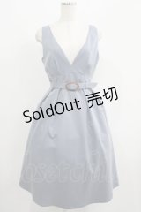 F&A / べっ甲バックルベルトTRジャンパースカート Free BLUE GRAY H-25-06-29-1023-LO-OP-NS-ZH