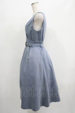 画像2: F&A / べっ甲バックルベルトTRジャンパースカート Free BLUE GRAY H-25-06-29-1023-LO-OP-NS-ZH