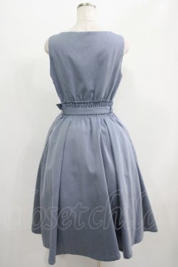 画像3: F&A / べっ甲バックルベルトTRジャンパースカート Free BLUE GRAY H-25-06-29-1023-LO-OP-NS-ZH