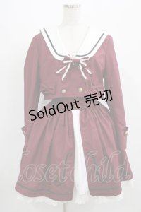 Pinky Winky（海外ロリータブランド） / バイオリンセット M ボルドー H-25-06-29-1024-PU-JA-NS-ZH