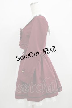 画像2: Pinky Winky（海外ロリータブランド） / バイオリンセット M ボルドー H-25-06-29-1024-PU-JA-NS-ZH