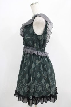 画像2: axes femme / アンティーク柄ワンピース M グリーン H-25-06-29-1025-AX-OP-NS-ZH
