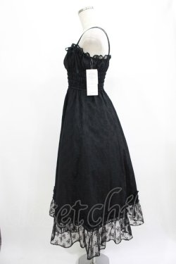 画像2: Victorian maiden / レーシーロングアンダードレス Free ブラック H-25-06-29-1027-CL-OP-NS-ZH