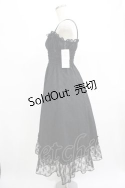 画像2: Victorian maiden / レーシーロングアンダードレス Free ブラック H-25-06-29-1027-CL-OP-NS-ZH