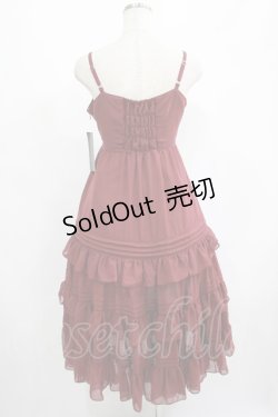 画像3: Victorian maiden / シャーリングシフォンロングアンダードレス Free ボルドー H-25-06-29-1028-CL-OP-NS-ZH