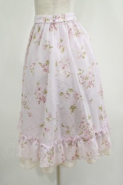 画像2: axes femme / フラワープリントスカート M ピンク H-25-06-29-1030-AX-SK-NS-ZH
