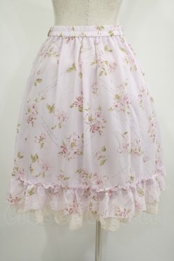 画像3: axes femme / フラワープリントスカート M ピンク H-25-06-29-1030-AX-SK-NS-ZH