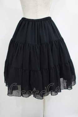 画像3: Victorian maiden / ボリュームシフォンペチコートスカート（ショート） Free ブラック H-25-06-29-1034-CL-SK-NS-ZH