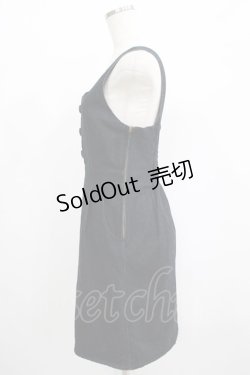 画像2: Fi.n.t / フロントくるみ釦デニムジャンスカ Free BLACK H-25-06-29-1036-CA-OP-NS-ZH