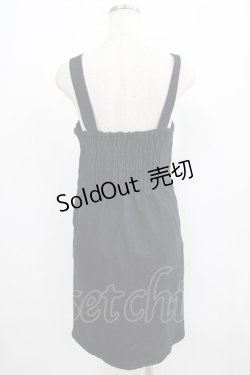 画像3: Fi.n.t / フロントくるみ釦デニムジャンスカ Free BLACK H-25-06-29-1036-CA-OP-NS-ZH