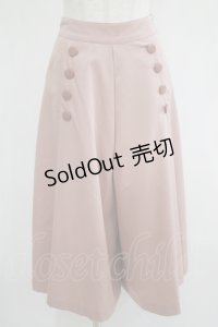 F&A / ダブル釦ロングキュロットパンツ Free PINK BEIGE H-25-06-29-1038-LO-PA-NS-ZH