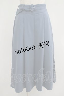画像1: an another angelus / サイドレースロングキュロット Free BLUE H-25-06-29-1039-CA-PA-NS-ZH