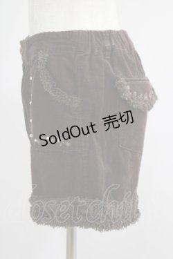 画像2: axes femme / パール付きコーデュロイパンツ M ブラウン H-25-06-29-1041-AX-PA-NS-ZH