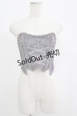 画像1: Mademoiselle Pearl（海外ロリータブランド） / The Sword Of Maria Corset S パープル H-25-06-29-1047-PU-TO-NS-ZH