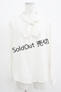 Fi.n.t / ピコレース使いプチボウタイブラウス Free off white H-25-06-29-1048-CA-BL-NS-ZH