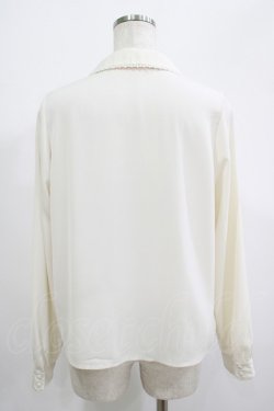 画像3: Fi.n.t / ピコレース使いプチボウタイブラウス Free off white H-25-06-29-1048-CA-BL-NS-ZH