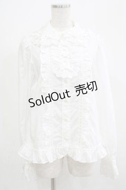 画像1: Angelic Pretty / アラカルトリボンブラウス Free シロ H-25-06-29-1053-AP-BL-NS-ZH