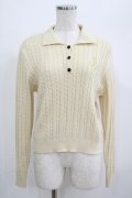Fi.n.t / モノグラムロゴ刺繍ニットポロ Free CREAM H-25-06-29-1057-CA-TO-NS-ZH