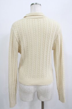 画像3: Fi.n.t / モノグラムロゴ刺繍ニットポロ Free CREAM H-25-06-29-1057-CA-TO-NS-ZH