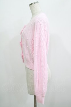 画像2: Angelic Pretty / Lovelyハート透かしニットカーディガン Free ピンク H-25-06-29-1058-AP-TO-NS-ZH
