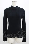F&A / バックリボンリブニットプルオーバー Free BLACK H-25-06-29-1060-LO-TO-NS-ZH