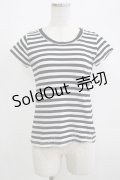 Fi.n.t / ボーダーTシャツ Free BLACK H-25-06-29-1061-CA-TS-NS-ZH