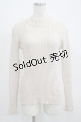 F&A / 袖口飾り編みリブニットプルオーバー Free IVORY H-25-06-29-1063-LO-TO-NS-ZT385