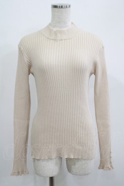 画像1: F&A / 袖口飾り編みリブニットプルオーバー Free IVORY H-25-06-29-1063-LO-TO-NS-ZH