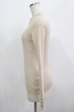 画像2: F&A / 袖口飾り編みリブニットプルオーバー Free IVORY H-25-06-29-1063-LO-TO-NS-ZH