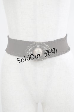 画像1: axes femme / カメオバックルゴムベルト Free ブラウン H-25-06-29-1070-AX-ZA-NS-ZH