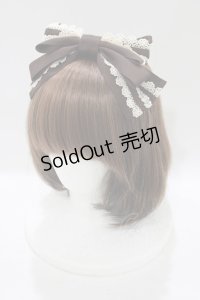 Innocent World / ローズレースリボンカチューシャ  ショコラ H-25-06-29-1075-IW-AC-NS-ZH