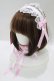 画像1: Angelic Pretty / Airy Heartはしごレースヘッドドレス  シロ/ピンク H-25-06-29-1076-AP-AC-NS-ZH (1)
