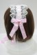 画像2: Angelic Pretty / Airy Heartはしごレースヘッドドレス  シロ/ピンク H-25-06-29-1076-AP-AC-NS-ZH (2)