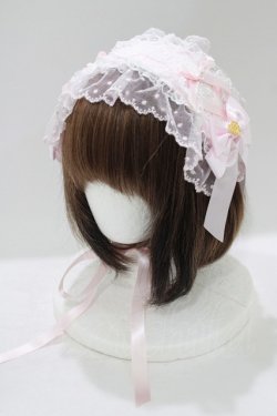 画像1: Angelic Pretty / レースハートチャームバラレースヘッドドレス  ピンク H-25-06-29-1078-AP-AC-NS-ZH