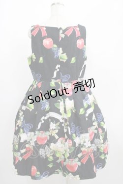 画像3: LIEF / アップルブロッサムジャンパースカート XL ブラック H-25-06-29-1007-LO-OP-NS-ZH