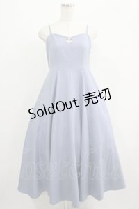 an another angelus / フロントコインラインワークキャミワンピース Free BLUE H-25-06-29-1018-CA-OP-NS-ZH