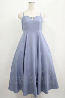 画像1: an another angelus / フロントコインラインワークキャミワンピース Free BLUE H-25-06-29-1018-CA-OP-NS-ZH