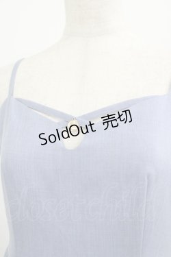 画像4: an another angelus / フロントコインラインワークキャミワンピース Free BLUE H-25-06-29-1018-CA-OP-NS-ZH