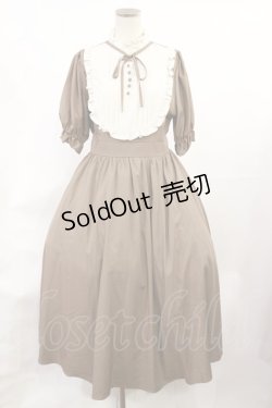 画像1: m petit by misako / ナシジムジキリカエワンピース M ブラウン H-25-06-29-009-LO-OP-NS-ZH