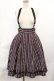 画像1: axes femme POETIQUE / サスペンダー付レジメスカート M ボルドー H-25-06-29-012-AX-SK-NS-ZH (1)