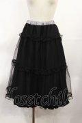m petit by misako / NINA'S RVパニエスカート S ブラック/ギンガム(リバーシブル) H-25-06-29-014-LO-SK-NS-ZH