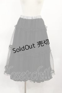 m petit by misako / NINA'S RVパニエスカート S ブラック/ギンガム(リバーシブル) H-25-06-29-014-LO-SK-NS-ZH
