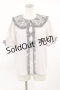 Majoretty / レース襟ブラウス M ピンク H-25-06-29-016-LO-BL-NS-ZH