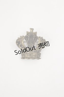 画像1: ALICE and the PIRATES / ドクロ付王冠ブローチ  アンティークゴールド H-25-06-29-026-PA-AC-NS-ZH
