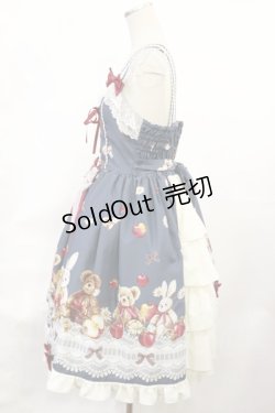画像2: metamorphose / My dear friendsバッスルジャンパースカート Free シャドウブルー H-25-06-29-003-ME-OP-NS-ZH