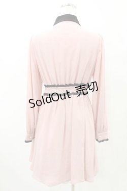 画像2: Ank Rouge / ポケットフリルワンピース M ピンク/ブラック H-25-06-30-025-CA-OP-NS-ZH