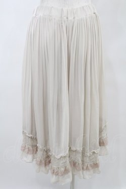 画像2: axes femme / プリーツシフォンパンツ M アイボリー H-25-06-30-027-AX-PA-YZ-ZH