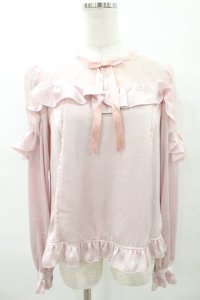 Angelic Pretty / Lacy Frillブラウス Free ピンク H-25-06-30-041-AP-BL-NS-ZH