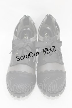 画像1: axes femme / 配色レースアップブーティー L(24.5cm） ブラック H-25-06-30-1001-AX-SH-NS-ZH
