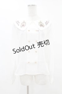 Amavel / Secret Royal Bearブラウス Free オフ/ボルドー H-25-06-30-1049-CA-BL-NS-ZH